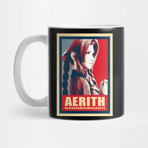 Aerith Funny FF7 Remake Game Gift by beardline